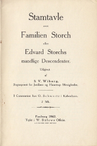 Stamtavle over Familien Storch